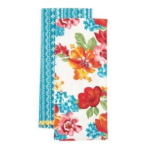 The Pioneer Woman Wildflower Whimsy Kitchen Towel Set, Multicolor, 16"W x 28"L